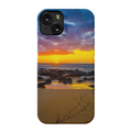 Sam Gilliss Visual Arts Maui Sunset premium cell phone case featuring Hawaiian island and golden hour landscape design